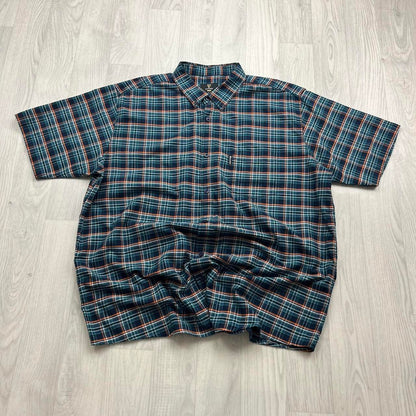 VINTAGE Y2K GUINNESS SHORT SLEEVE BUTTON UP SHIRT BLUE / NAVY