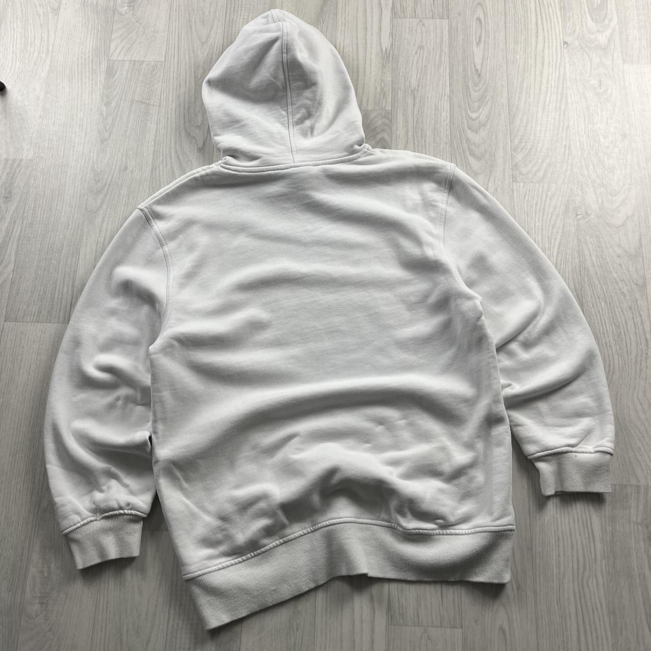VINTAGE Y2K QUIKSILVER CENTRE LOGO HOODIE WHITE