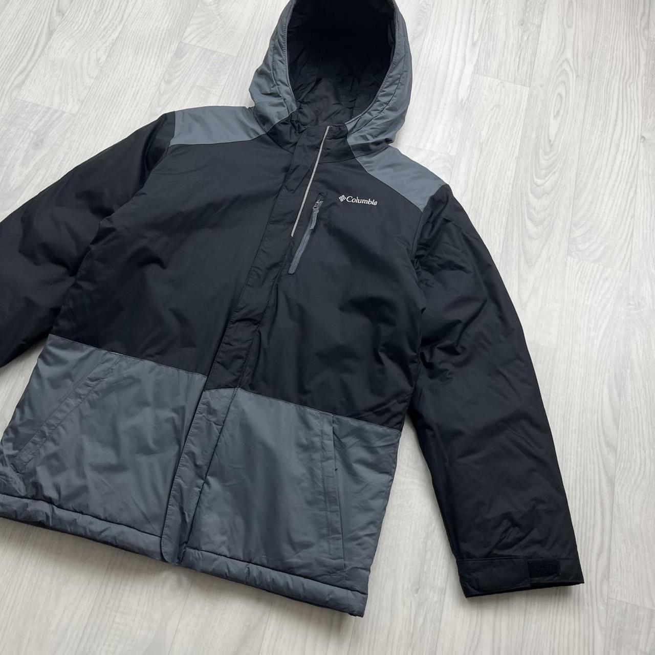 VINTAGE 00s COLUMBIA HOODED JACKET BLACK GREY