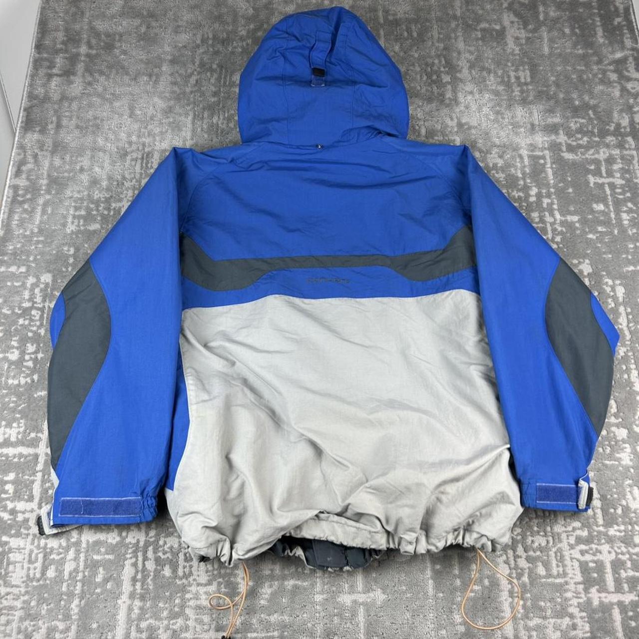 VINTAGE 00s COLUMBIA CONVERT TECHNICAL UTILITY SKI JACKET GREY BLUE