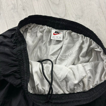 VINTAGE 90s NIKE POPPER BAGGY TRACKSUIT BOTTOMS BLACK
