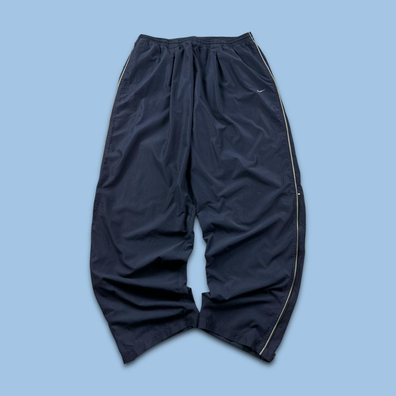 VINTAGE Y2K NIKE GOLF BAGGY TRACKSUIT BOTTOMS NAVY