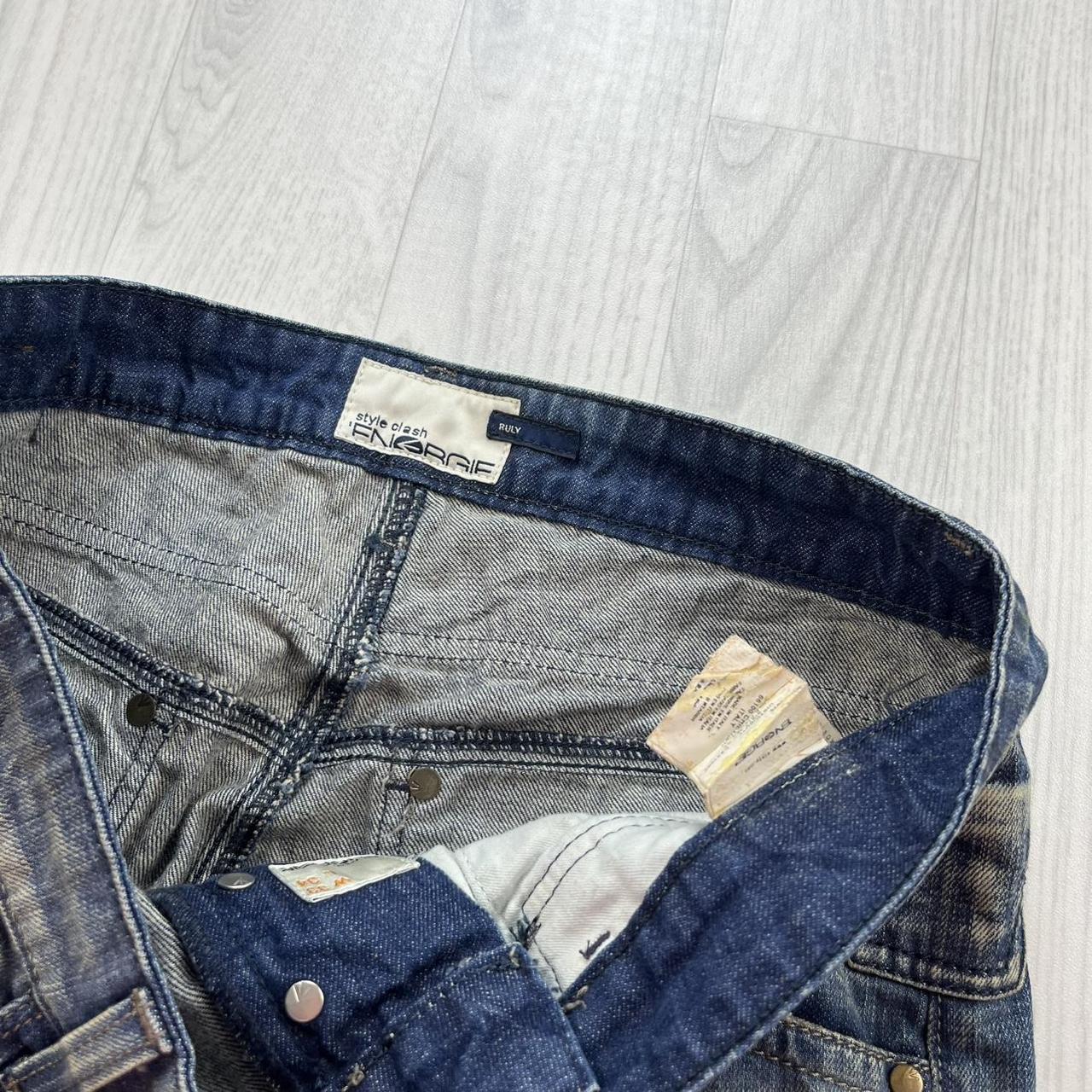 VINTAGE Y2K ENERGIE RULY BAGGY STRAIGHT LEG FADED JEANS BLUE
