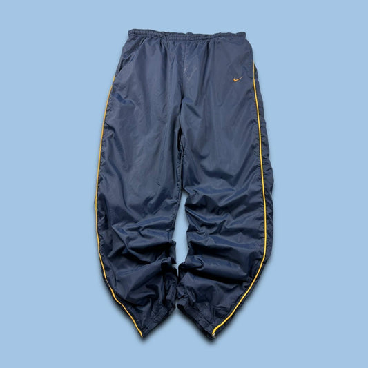 VINTAGE 90s NIKE BAGGY TRACKSUIT BOTTOMS NAVY