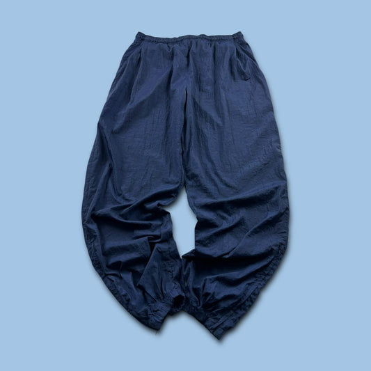 VINTAGE 90s NIKE BAGGY TRACKSUIT BOTTOMS NAVY