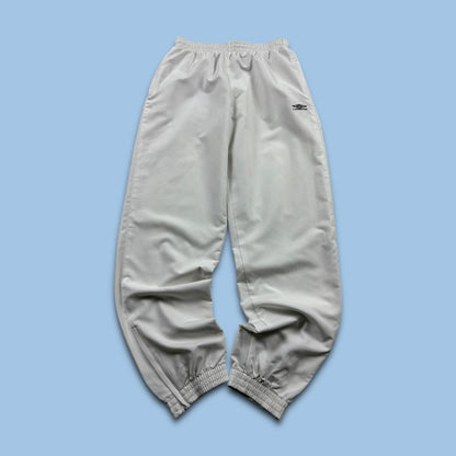 VINTAGE Y2K UMBRO BAGGY TRACKSUIT BOTTOMS WHITE