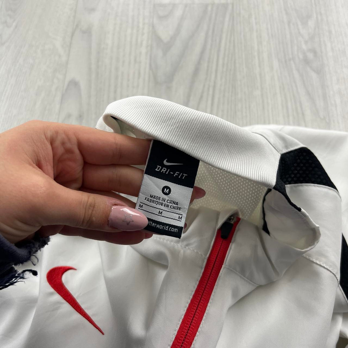 2014/15 NIKE MANCHESTER UNITED FOOTBALL TRAINING TRACK JACKET WHITE