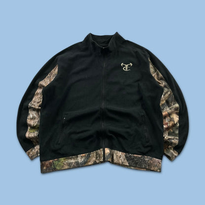 VINTAGE REALTREE ZIP UP FLEECE CAMO BLACK
