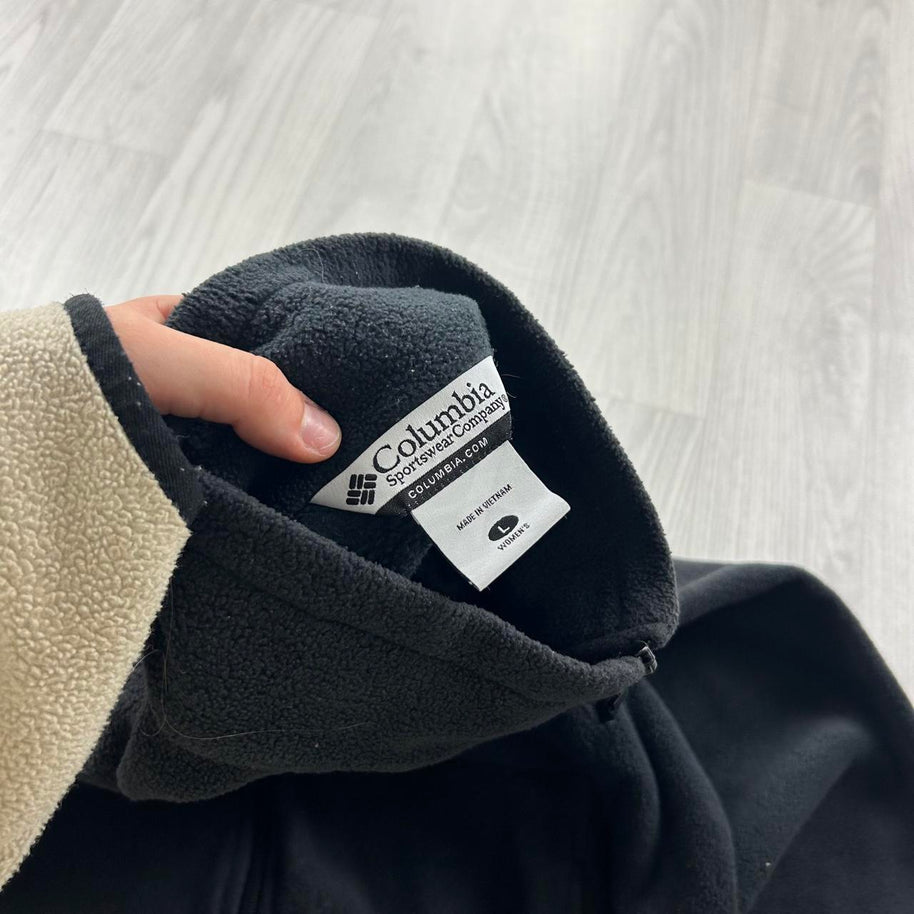 VINTAGE Y2K COLUMBIA ZIP UP FLEECE JACKET BLACK
