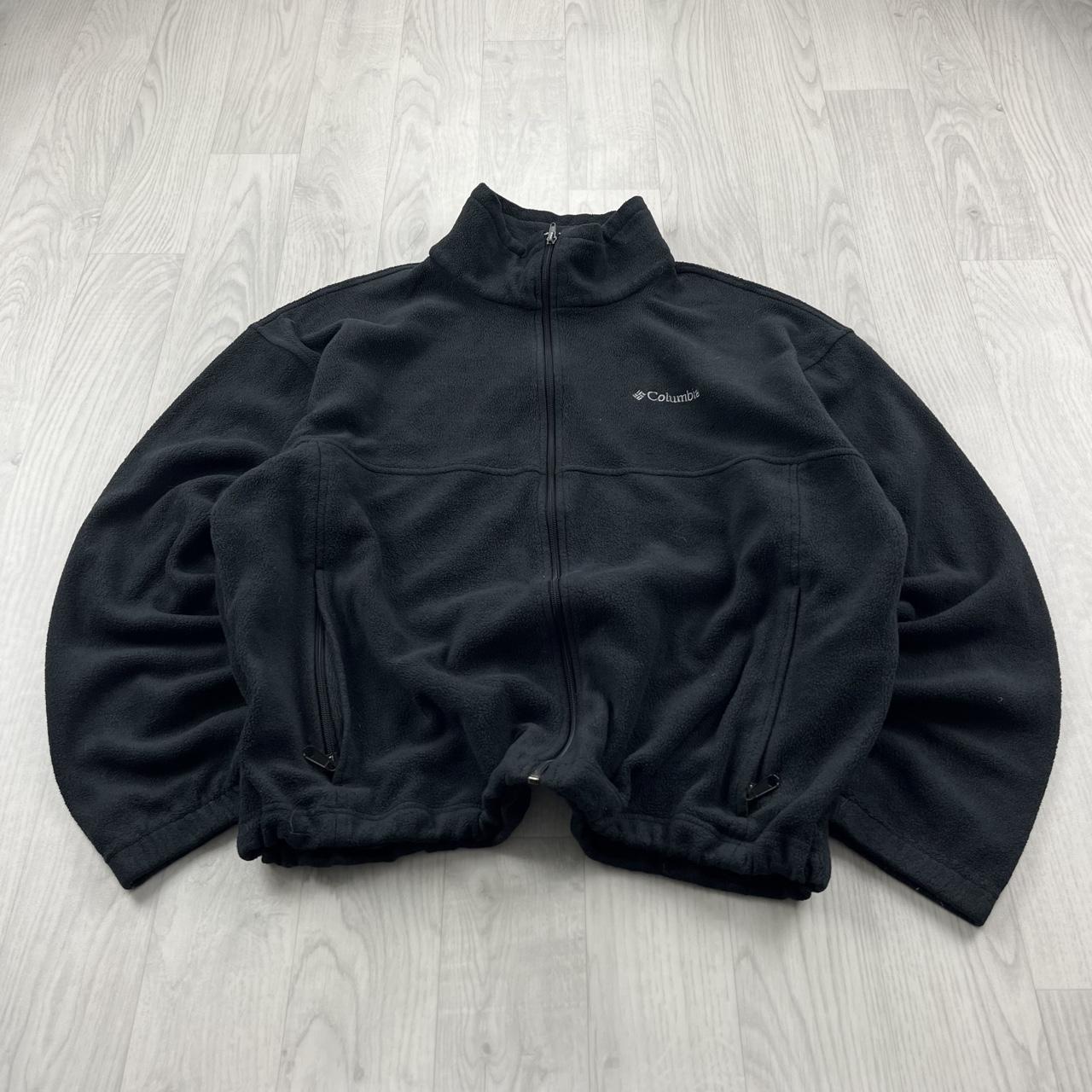 VINTAGE Y2K COLUMBIA ZIP UP FLEECE JACKET BLACK