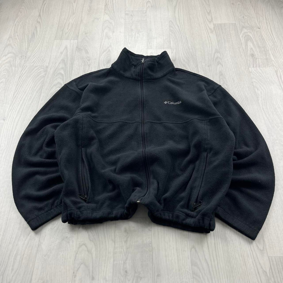 VINTAGE Y2K COLUMBIA ZIP UP FLEECE JACKET BLACK