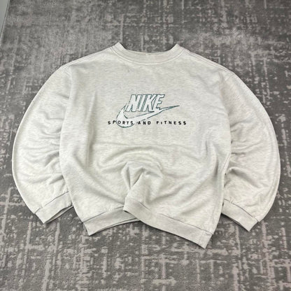 VINTAGE 90s NIKE BOXY SWEATSHIRT GREY