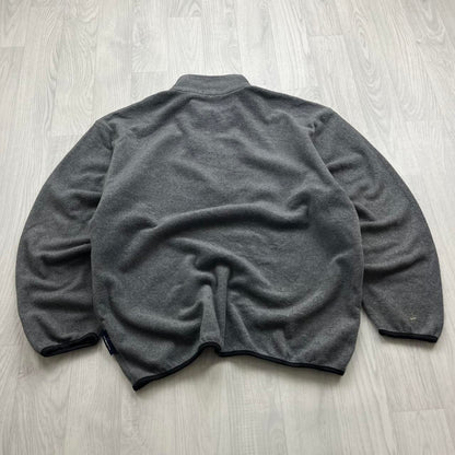 VINTAGE Y2K NAUTICA QUARTER ZIP FLEECE GREY