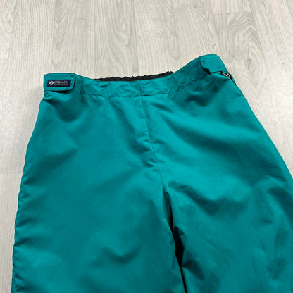 VINTAGE Y2K COLUMBIA BAGGY SKI PANTS SALOPETTES GREEN