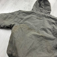 VINTAGE Y2K CABELAS HOODED WORKWEAR BOMBER JACKET KHAKI