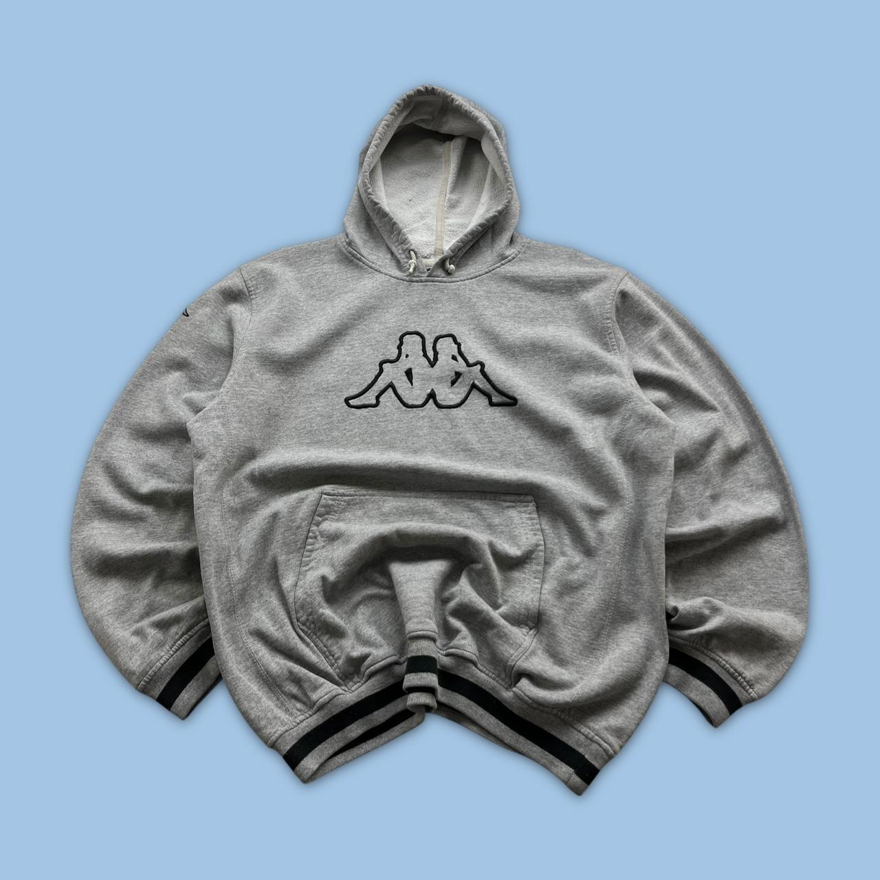 VINTAGE Y2K KAPPA HOODIE GREY