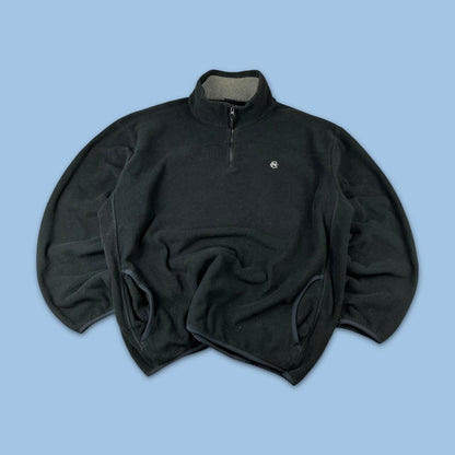 VINTAGE Y2K NAUTICA QUARTER ZIP FLEECE BLACK