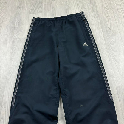 VINTAGE Y2K ADIDAS BAGGY TRACKSUIT BOTTOMS NAVY