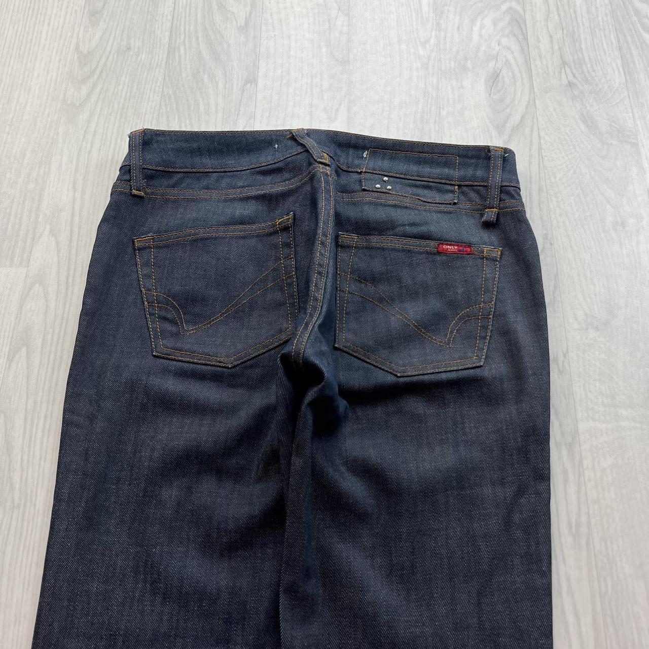 VINTAGE Y2K ONLY LOW RISE BOOTCUT JEANS NAVY BLUE