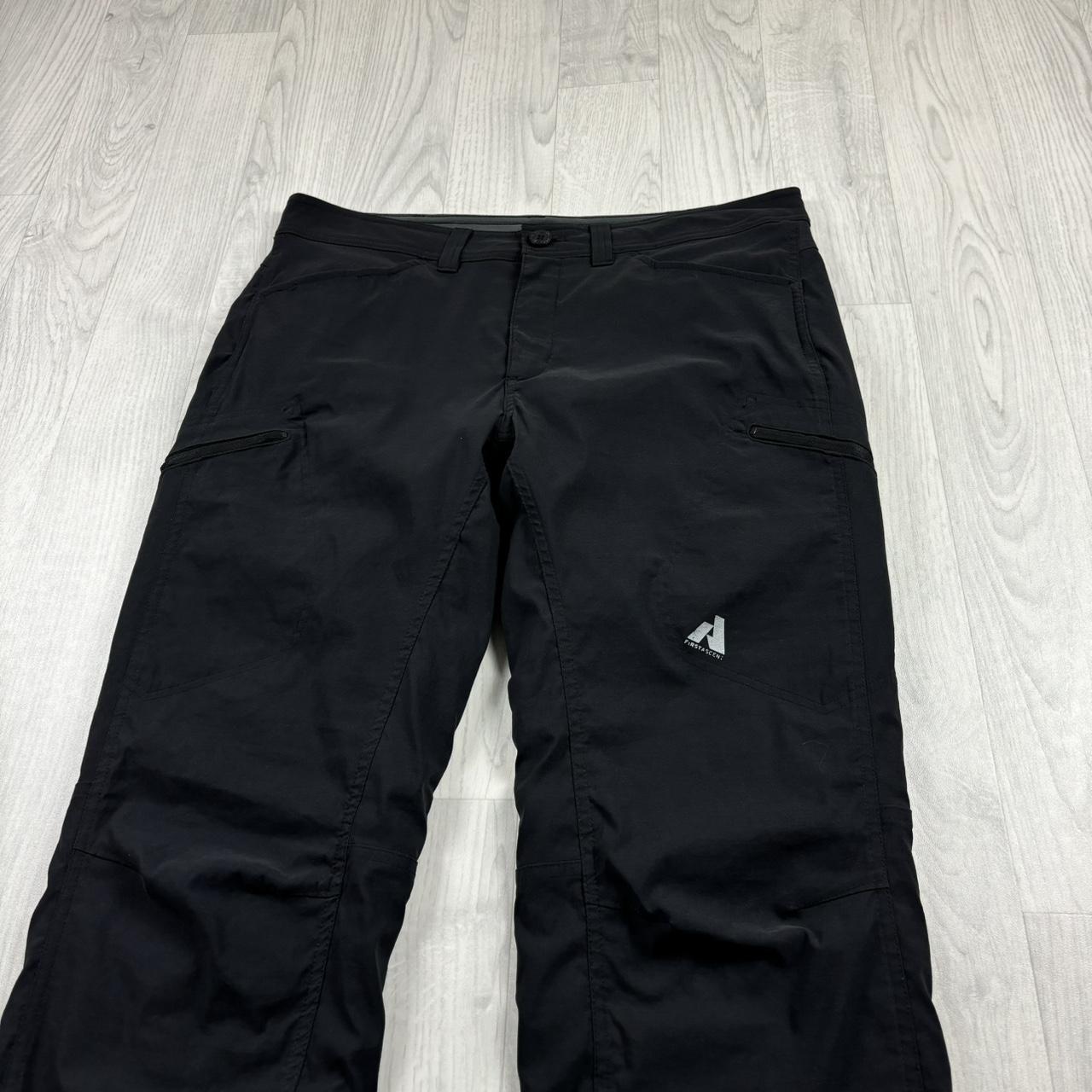 VINTAGE Y2K EDDIE BAUER BAGGY FLEECE LINED UTILITY TROUSERS BLACK