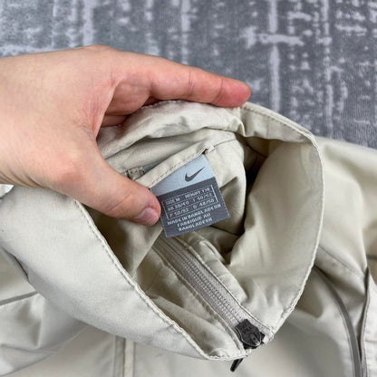 VINTAGE Y2K NIKE WINDBREAKER TRACKSUIT SPORTY JACKET CREAM
