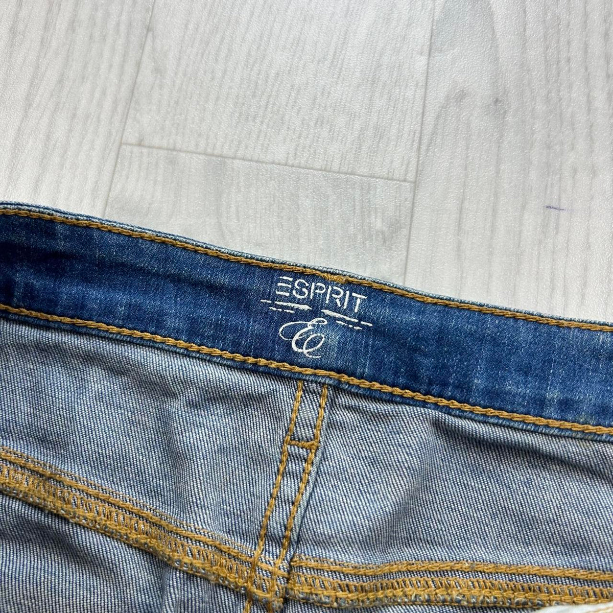 VINTAGE Y2K ESPRIT DENIM MIDI SKIRT BLUE