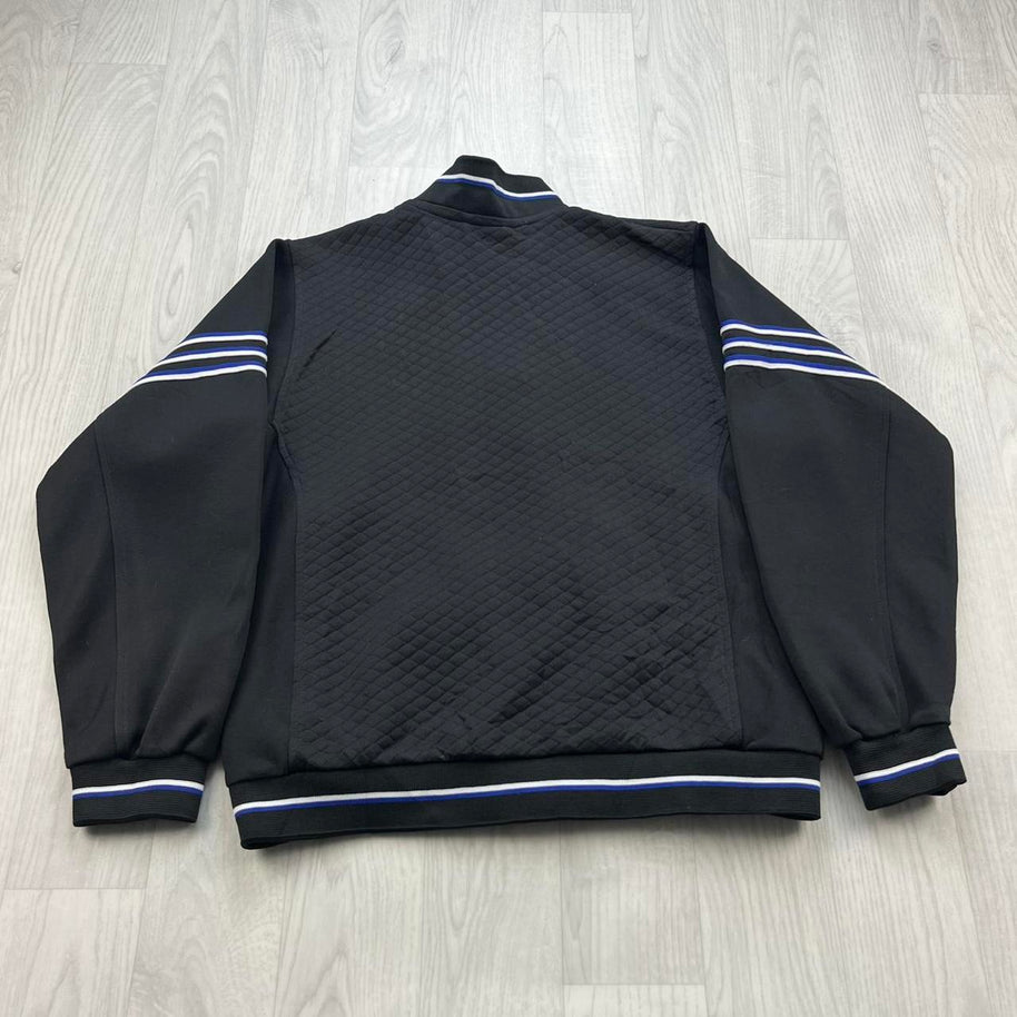VINTAGE 90s ADIDAS BOMBER TRACK JACKET BLACK