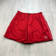 VINTAGE Y2K NIKE REVERSIBLE BAGGY BASKETBALL SPORT SHORTS BLACK / RED