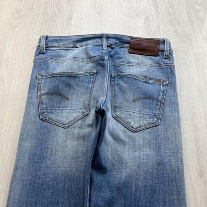 VINTAGE G STAR 3301 STRAIGHT LEG JEANS BLUE