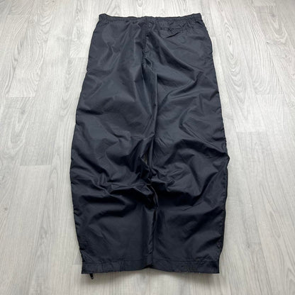 VINTAGE Y2K TOMMY HILFIGER BAGGY TRACKSUIT BOTTOMS BLACK