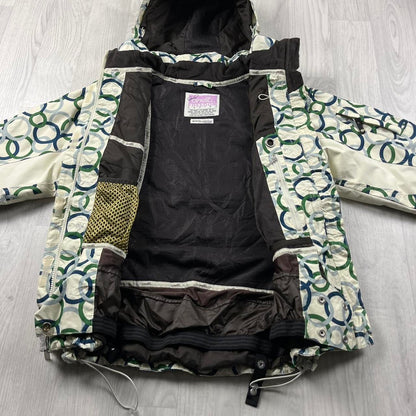 VINTAGE 00s O’NEILL GRAPHIC TECHNICAL HEAVY JACKET CREAM
