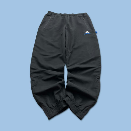 VINTAGE 90s ADIDAS BAGGY TRACKSUIT BOTTOMS BLACK