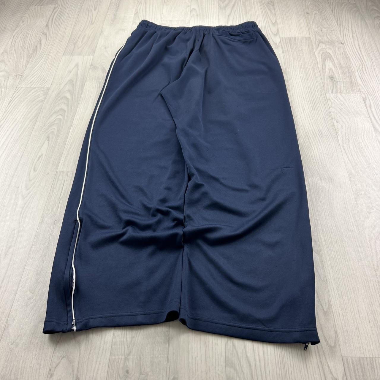 VINTAGE Y2K NIKE BAGGY WIDE LEG TRACKSUIT BOTTOMS NAVY
