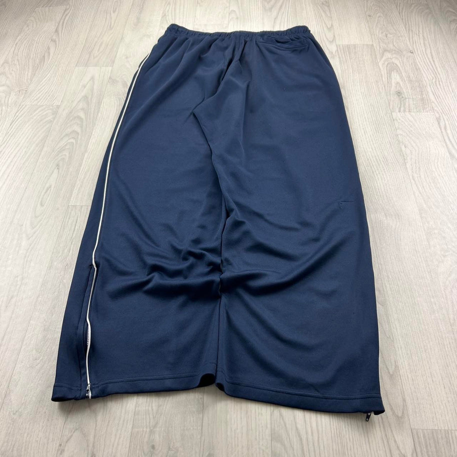 VINTAGE Y2K NIKE BAGGY WIDE LEG TRACKSUIT BOTTOMS NAVY