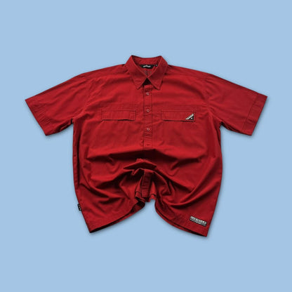VINTAGE Y2K AIRWALK SHORT SLEEVE SHIRT RED