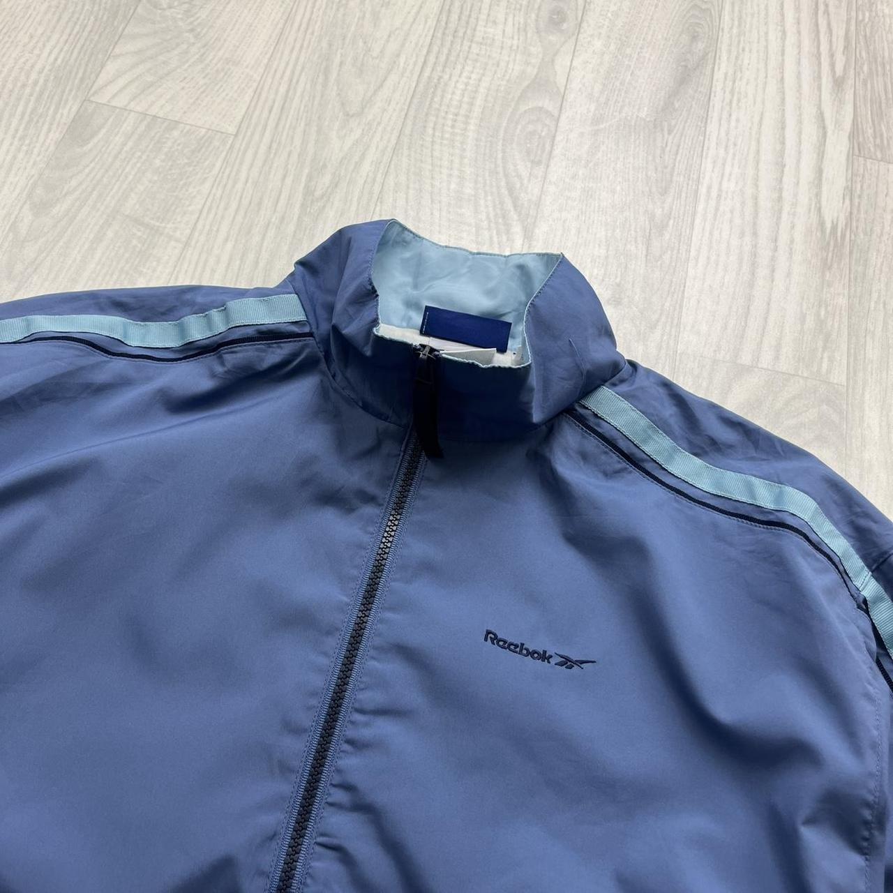 VINTAGE Y2K REEBOK WINDBREAKER TRACK JACKET BLUE LILAC