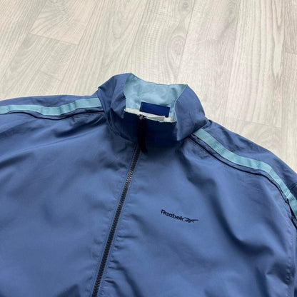 VINTAGE Y2K REEBOK WINDBREAKER TRACK JACKET BLUE LILAC