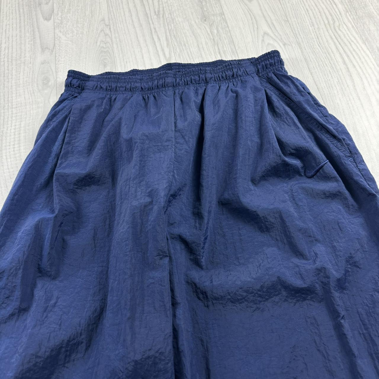 VINTAGE 90s NIKE BAGGY TRACKSUIT BOTTOMS NAVY