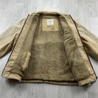 VINTAGE Y2K M&S DETROIT WORKWEAR BOMBER JACKET CREAM