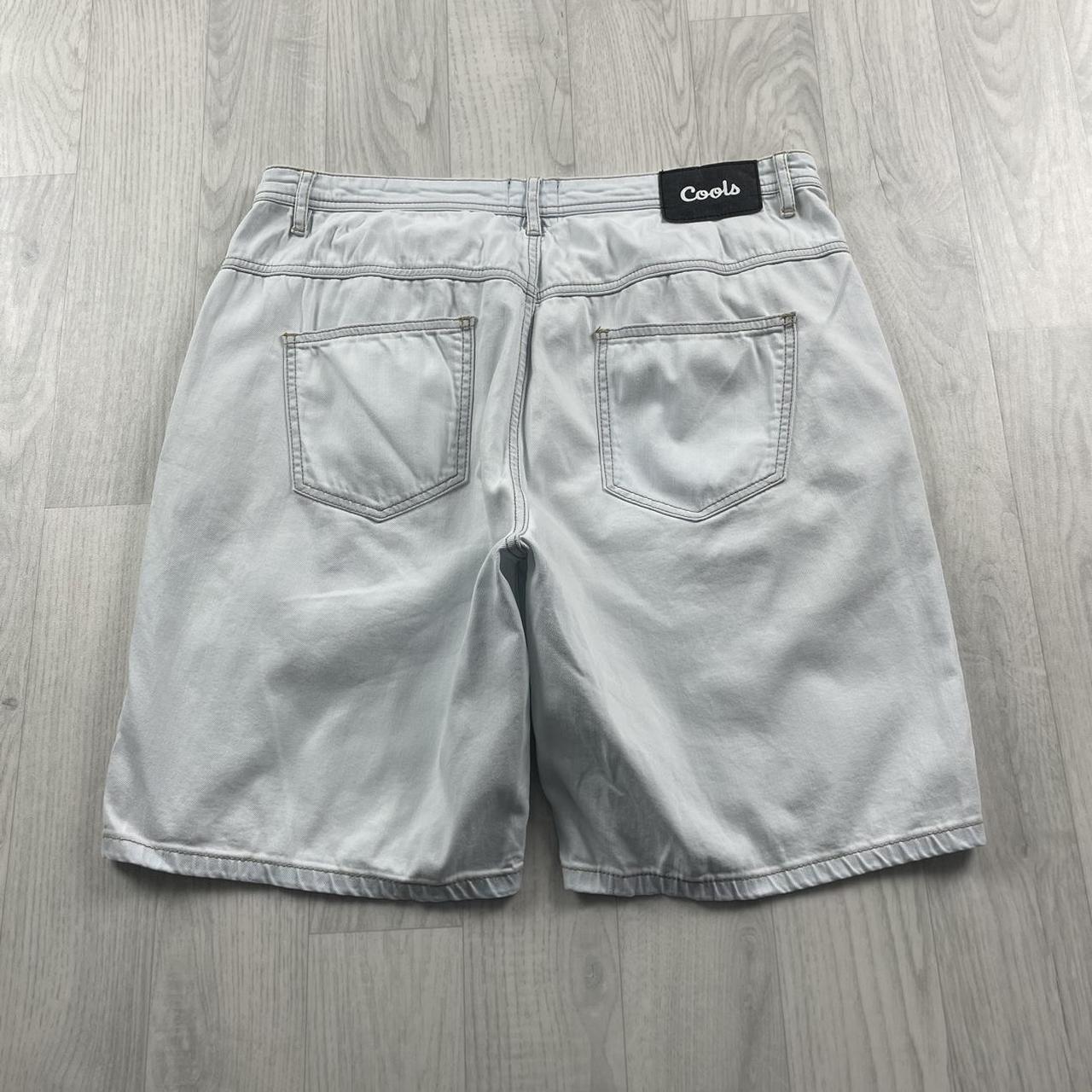VINTAGE BARNEY COOLS BAGGY JORTS WHITE (34w)