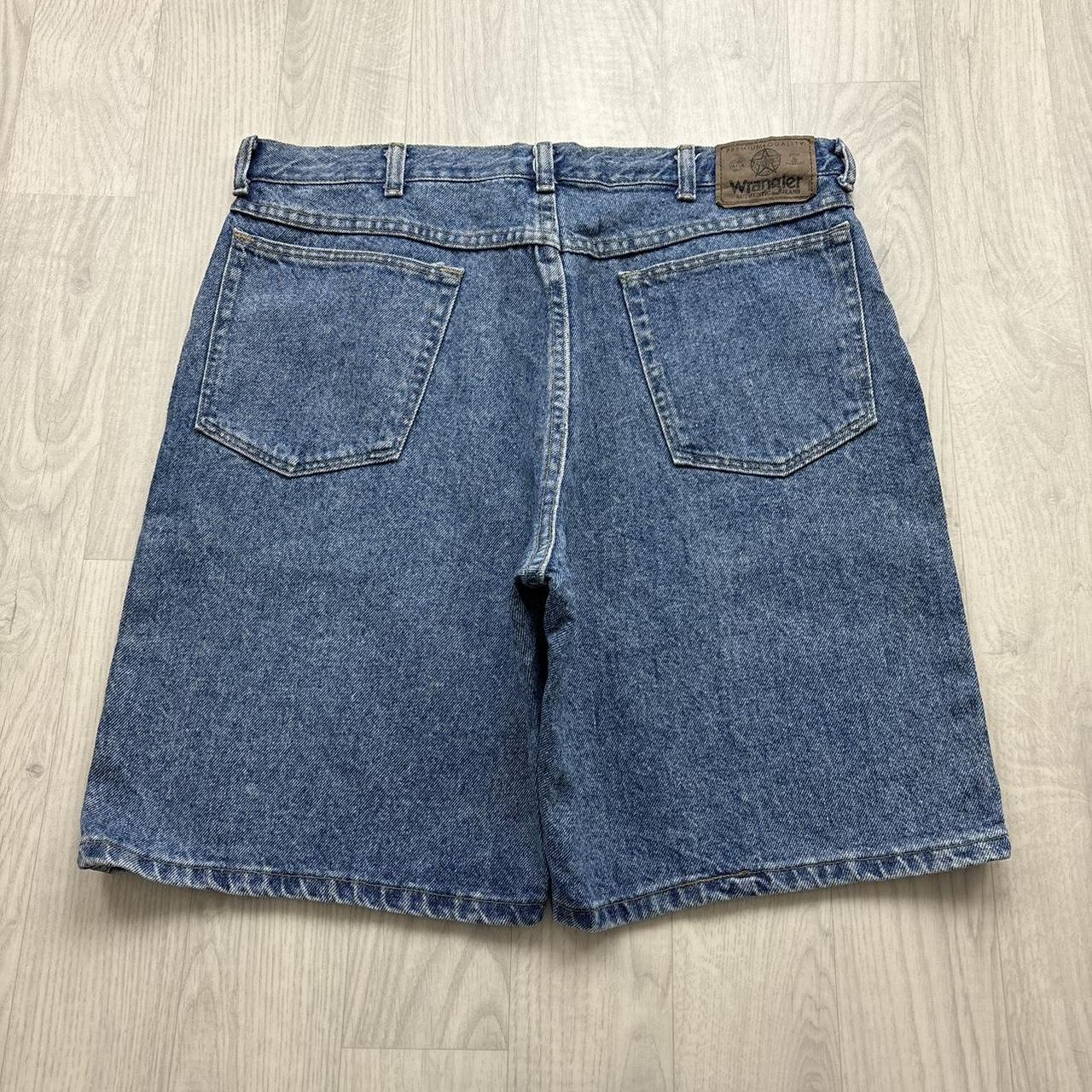 VINTAGE 00s WRANGLER BAGGY LOOSE JORTS BLUE