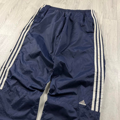 VINTAGE Y2K ADIDAS BAGGY TRACKSUIT BOTTOMS NAVY