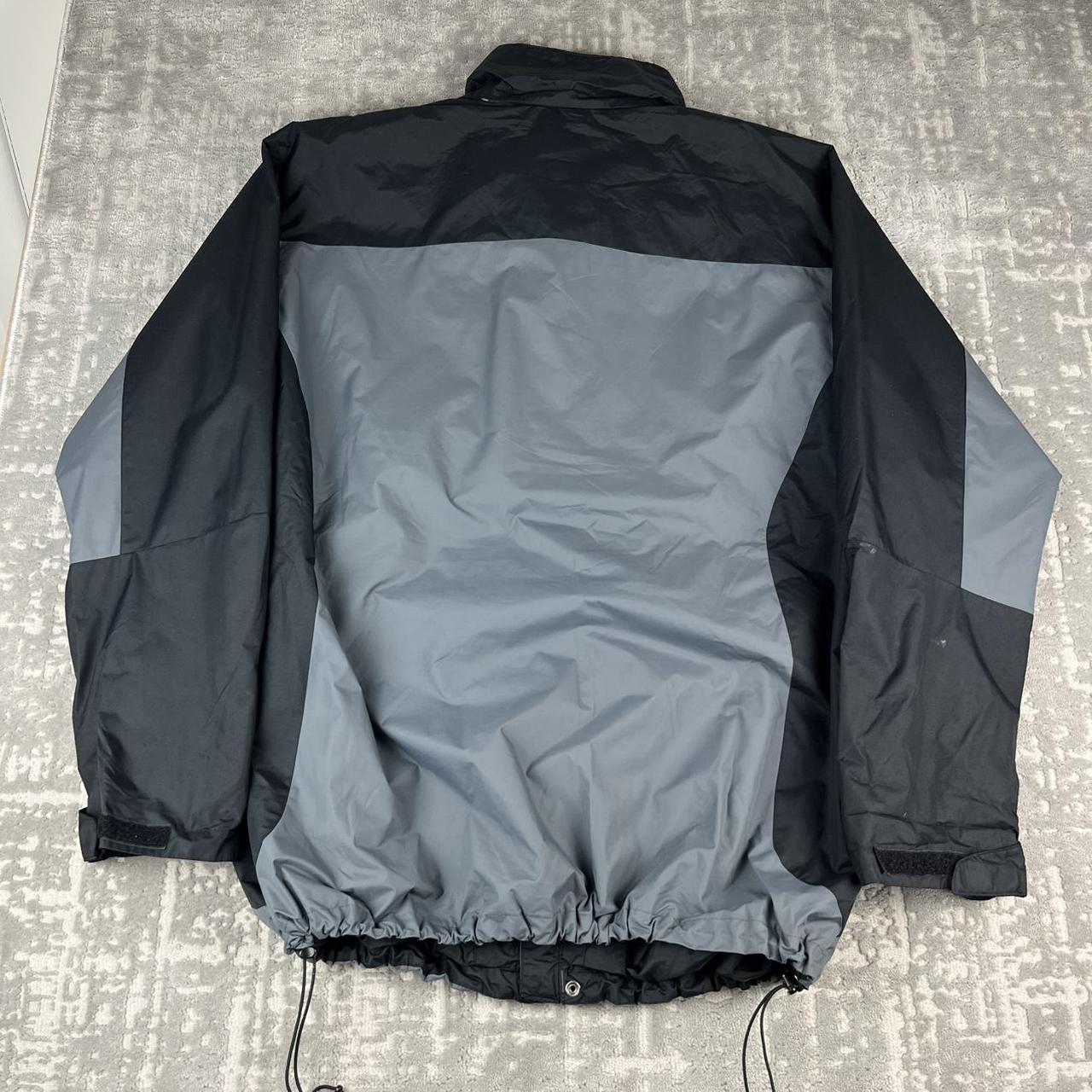 VINTAGE 00s COLUMBIA TECHNICAL NYLON UTILITY JACKET GREY BLACK