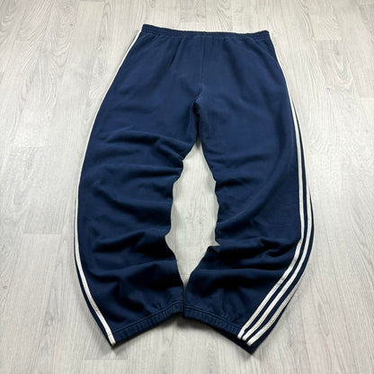 VINTAGE Y2K ADIDAS BAGGY COTTON SWEATPANTS NAVY