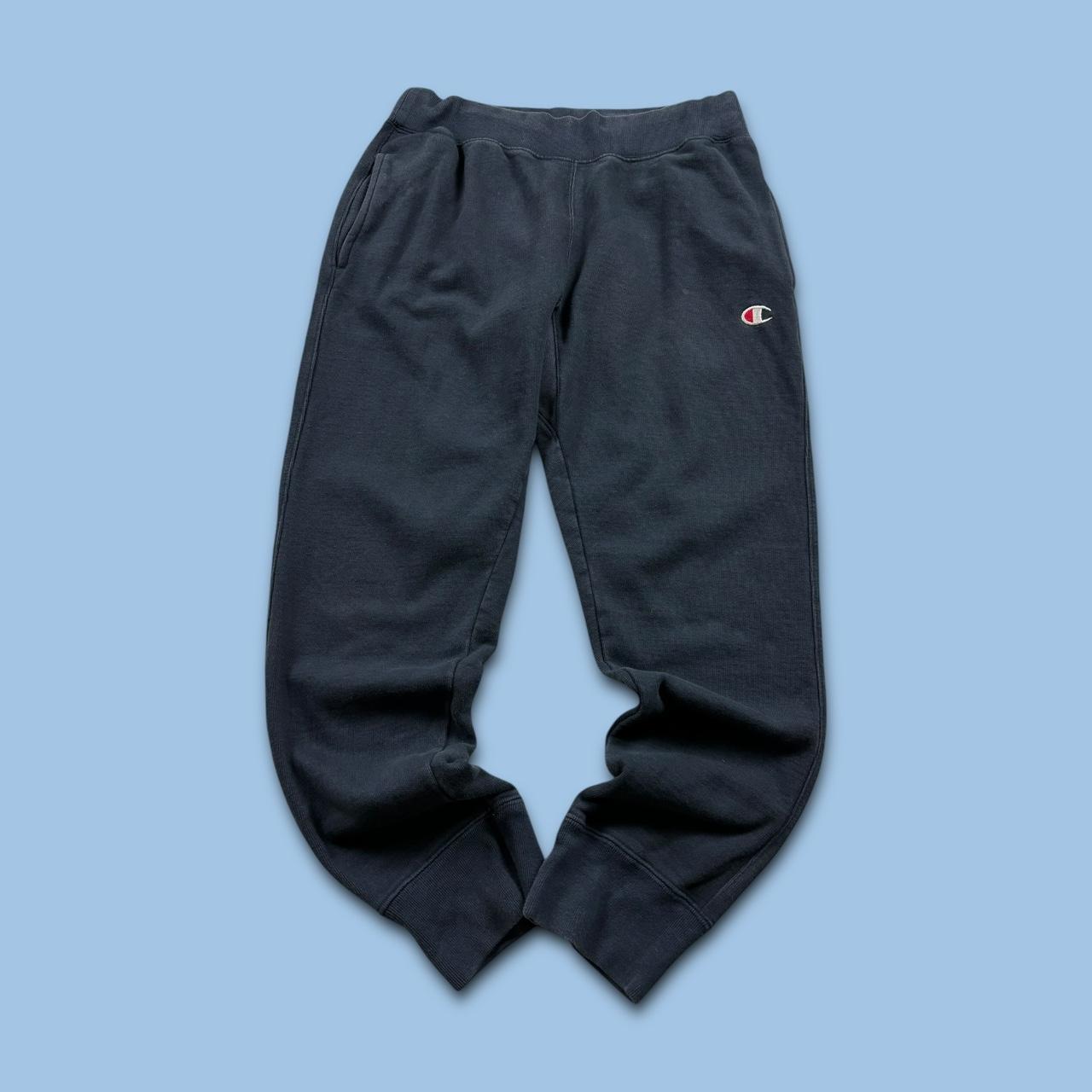 VINTAGE 00s CHAMPION REVERSE WEAVE COTTON SWEATPANTS NAVY