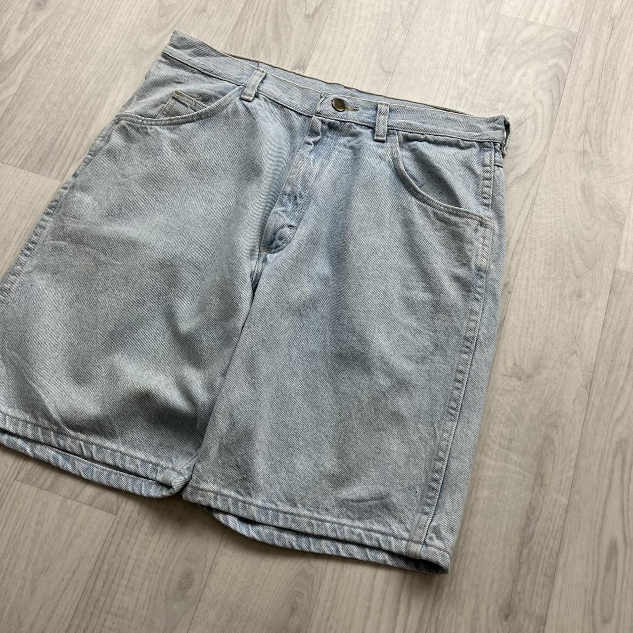 VINTAGE 00s WRANGLER BAGGY LOOSE JORTS BLUE