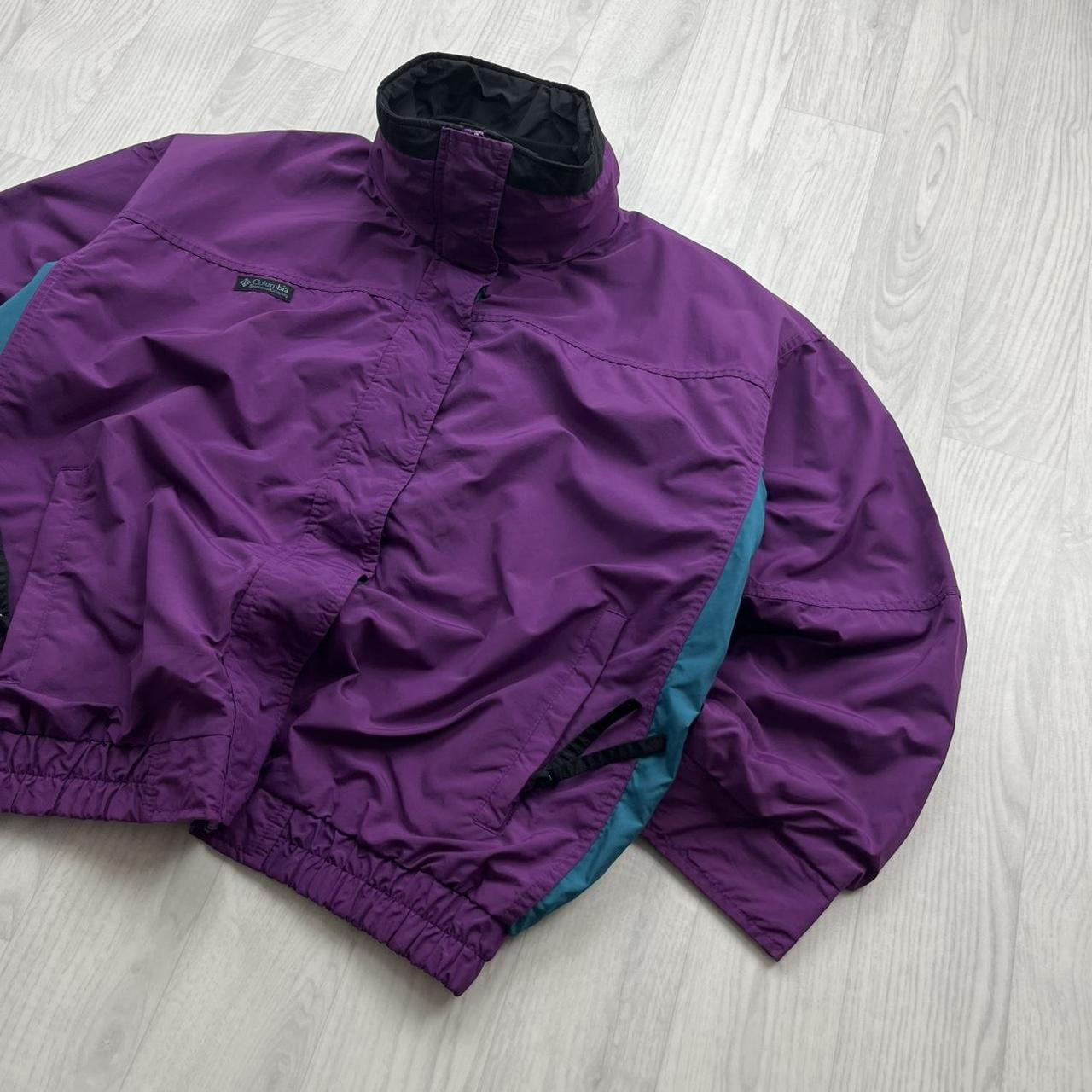 VINTAGE 00s COLUMBIA BUGABOO BOMBER HEAVY JACKET PURPLE