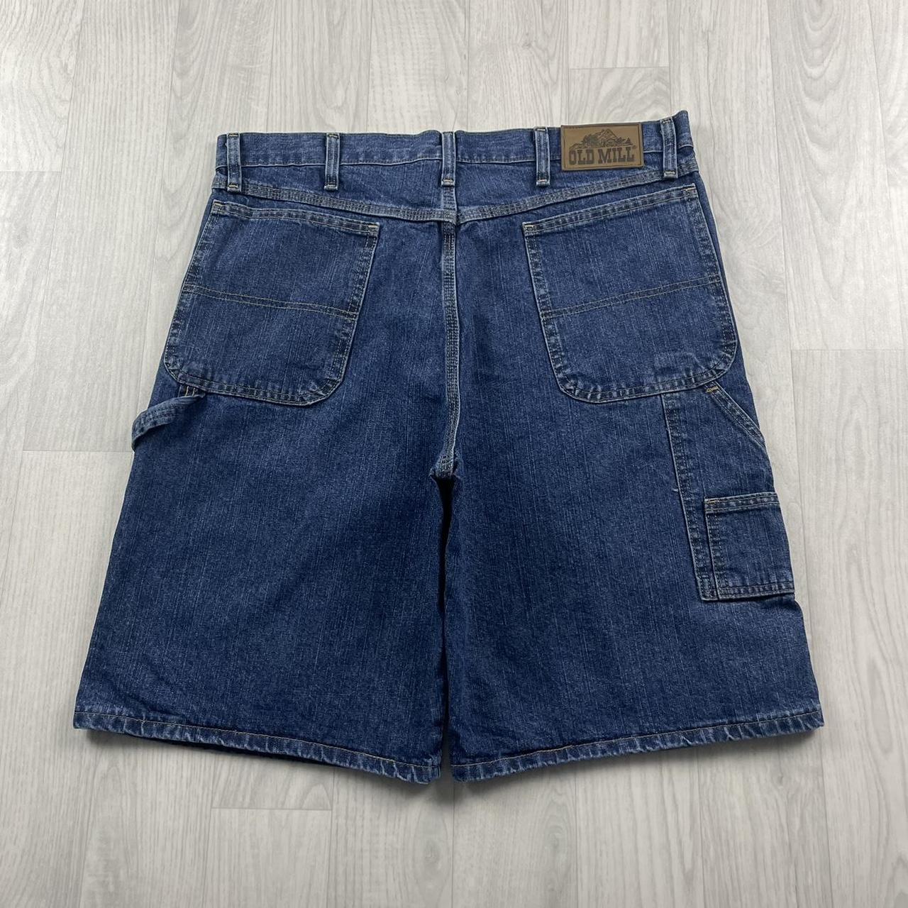 VINTAGE OLD MILL BAGGY CARPENTER JORTS NAVY (36w)