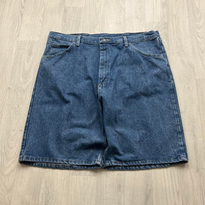 VINTAGE 00s WRANGLER BAGGY LOOSE JORTS BLUE
