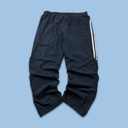 VINTAGE Y2K ADIDAS BAGGY TRACKSUIT BOTTOMS NAVY
